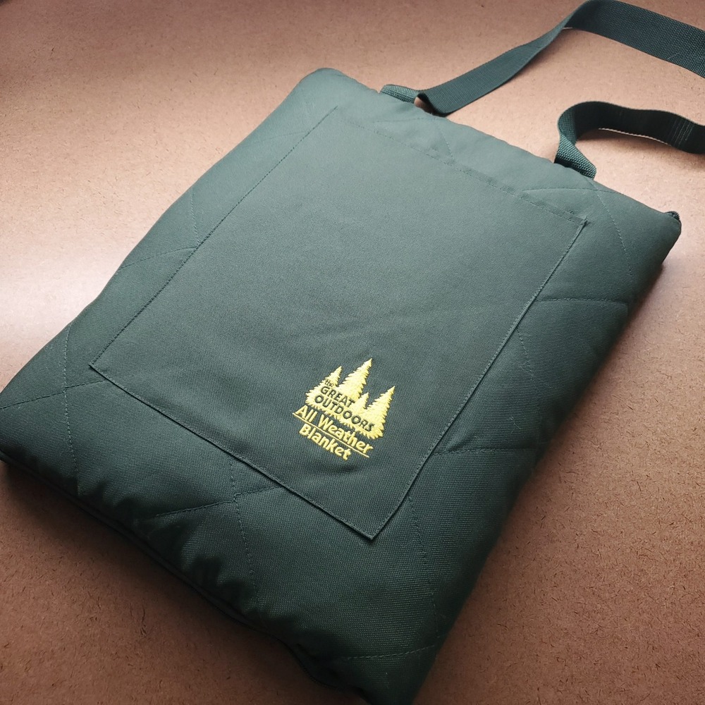 The Great Outdoors All Weather Blanket Picnic Stadium OS Green Gorpcore Camping